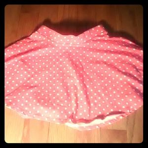 Pink and white skirt